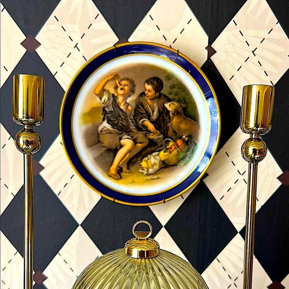 Vintage Echt Cobalt Inglasur Plate – Bartolomé Esteban Murillo, Arzberg Germany - Picture 9 of 15